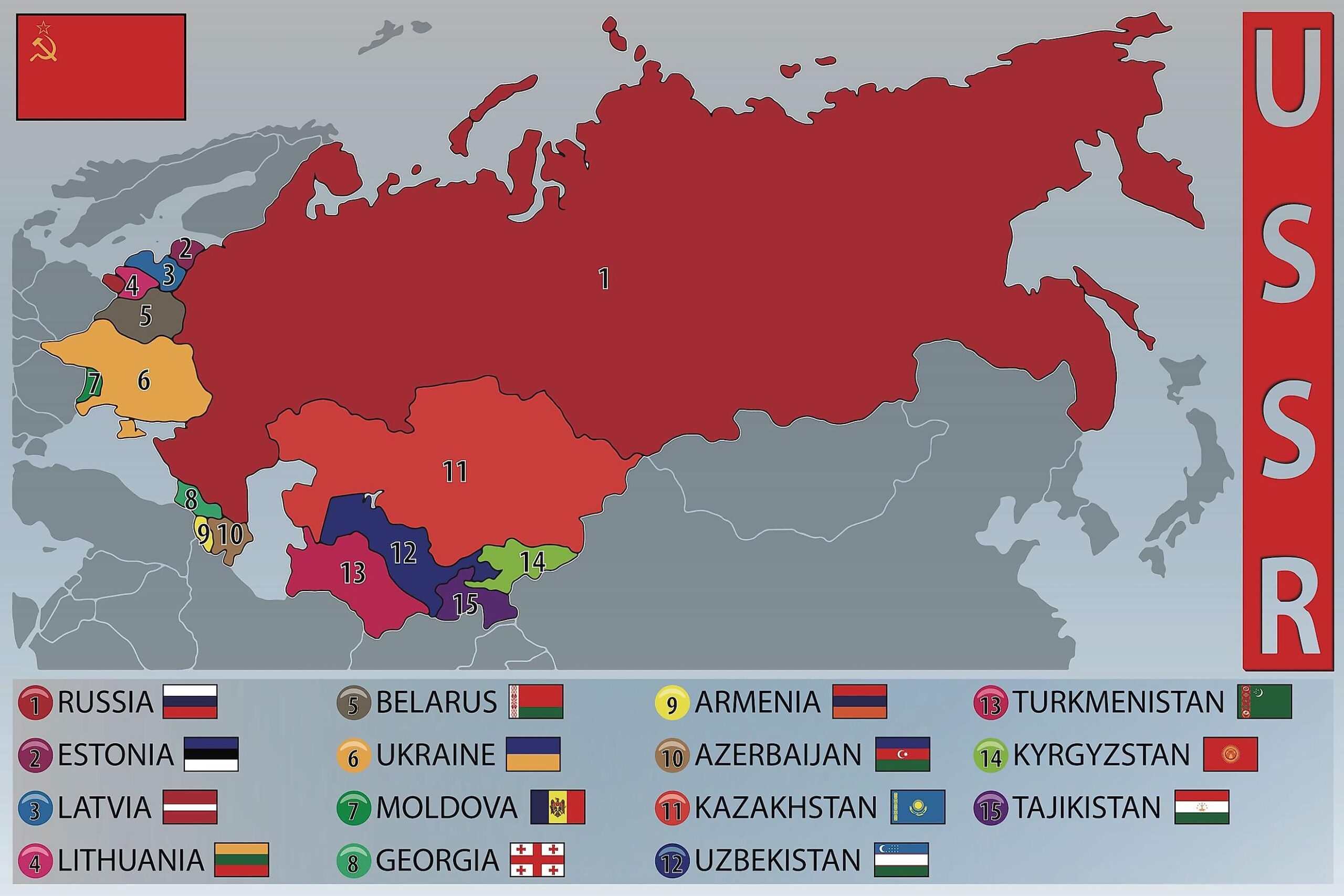 Countries of USSR List: Historical Soviet States