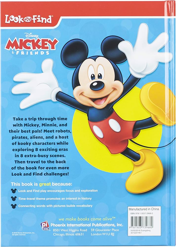 List of Cartoon Characters: Mickey Mouse Through Ages