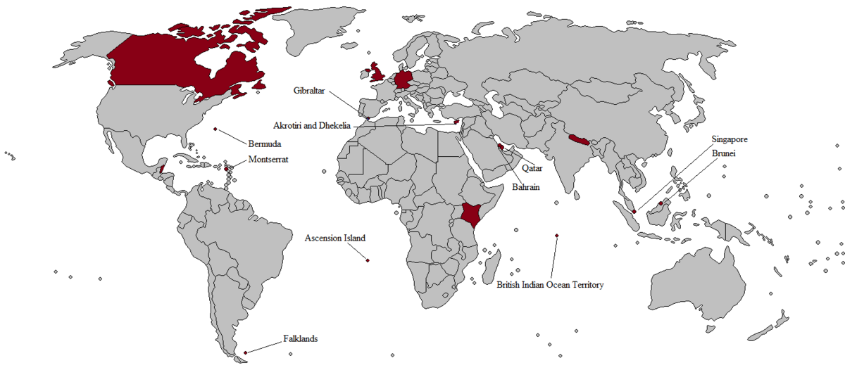 List of Countries with US Military Bases