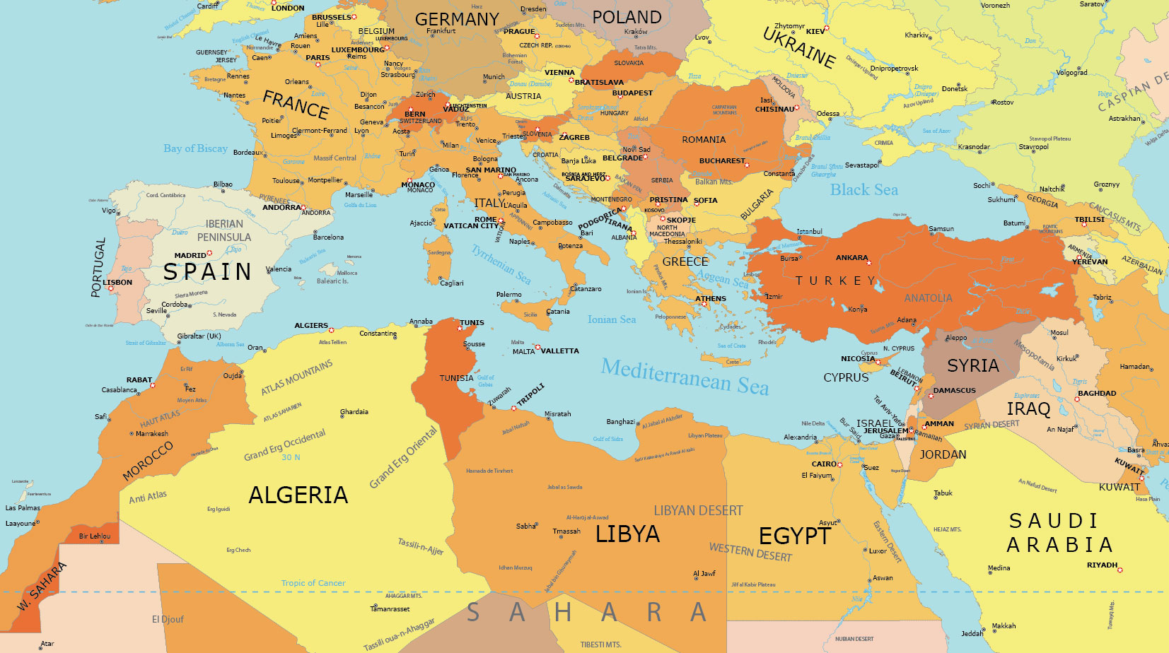 List of Mediterranean Countries: Guide