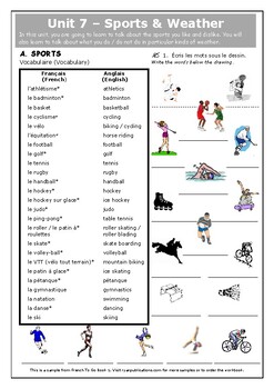 List of Sports in French: Language Guide